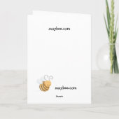 Carte tortue drôle se reposant sur le ballon jaune (Dos)