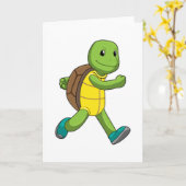 Carte Tortue en course (Fleur jaune)