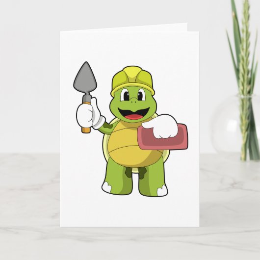 Carte Tortue en mason avec pierre (Devant)