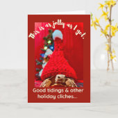 Carte Tortue grumeuse sulcata en rouge casquette (Fleur jaune)