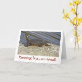 CARTE TORTUE SUR L'ANNIVERSAIRE CARD/CUSTOMIZABLE DE (Fleur jaune)