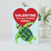 Carte Tortue Valentine (Debout devant)