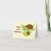 Carte Tortues de mer Grossesse amusante Félicitations (Devant)