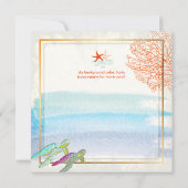 Carte Tortues vertes de PixDezines + corail de Maui + ét (Dos)