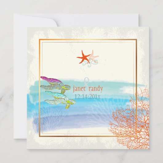 Carte Tortues vertes de PixDezines + corail de Maui + ét (Devant)