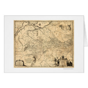 Carte tôt 1648 de l'Ukraine