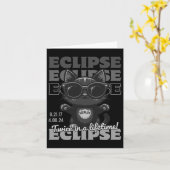 Carte Total Éclipse Solaire 2024 Deux Fois Dans Un Total (Fleur jaune)