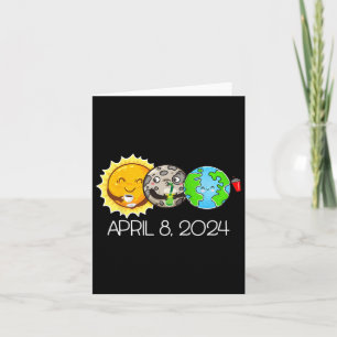 Carte Total Éclipse Solaire Avril 8 2024 Lune Astronomie