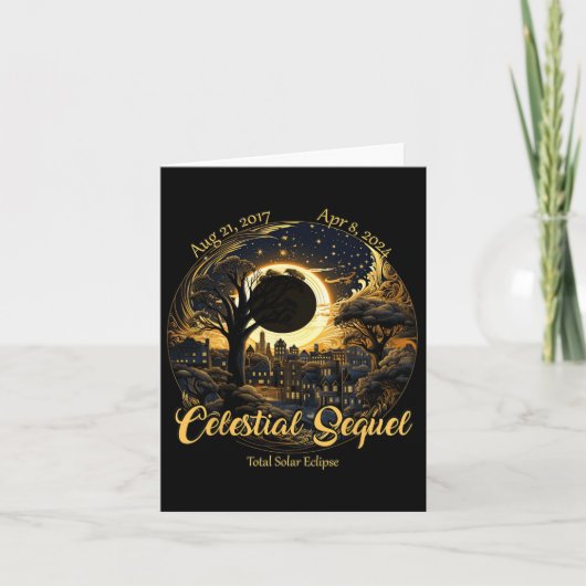 Carte Total Éclipse solaire Séquelle céleste 2017 Totali (Devant)