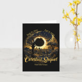Carte Total Éclipse solaire Séquelle céleste 2017 Totali (Fleur jaune)