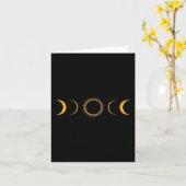 Carte Total Éclipse Solaire Usa 8 avril (Fleur jaune)