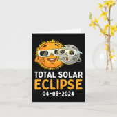 Carte Total Solaire Eclipse 2024 Lunettes Amusants Sun M (Fleur jaune)