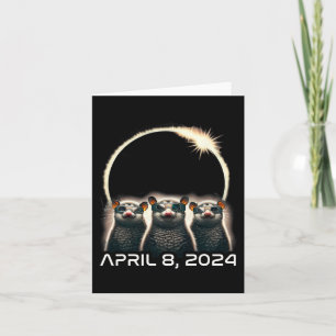 Carte Total Solaire Eclipse Shirt 2024 Opossum En Astron