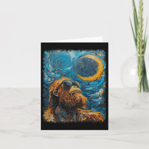 Carte Total Solaire Eclipse Van Gogh Starry Art de nuit 
