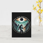 Carte Total Solaire Squatchclipse Eclipse Bigfoot Sasqua (Fleur jaune)