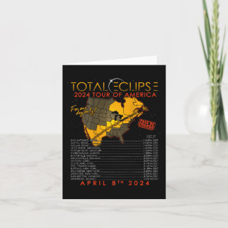 Carte Total Solar Eclipse 2024 Tour Of America 04.08.24