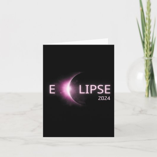 Carte Totalité Éclipse solaire 2024 Total Éclipse solair (Devant)