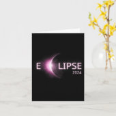 Carte Totalité Éclipse solaire 2024 Total Éclipse solair (Fleur jaune)