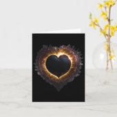 Carte Totalité Filles Forme cardiaque Total Éclipse sola (Fleur jaune)