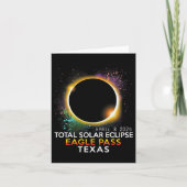 Carte Totalité Total Solaire Eclipse Eagle Pass Texas Ap (Devant)