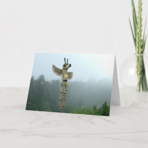 Carte Totem Rising in the Mist Greeting Card
