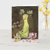 Carte Totoro et Alice (c'est une longue histoire) (Fleur jaune)