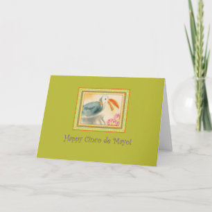 Carte Toucan de Cinco de Mayo sur fond vert
