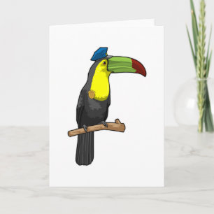 Carte Toucan en policier Police
