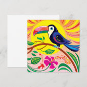 Carte Toucan Tropical (Devant / Derrière)