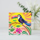 Carte Toucan Tropical (Debout devant)