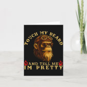 Carte Touch My Beard And Tell Me I'm Pretty Monkey (on B (Devant)