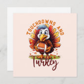 Carte Touchdown et Turquie Thanksgiving (Devant / Derrière)