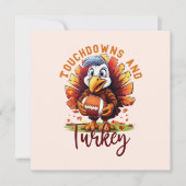 Carte Touchdown et Turquie Thanksgiving (Devant)