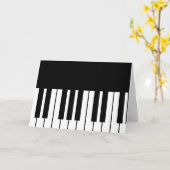 Carte Touche Piano (Fleur jaune)