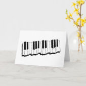 Carte Touches de piano (Fleur jaune)