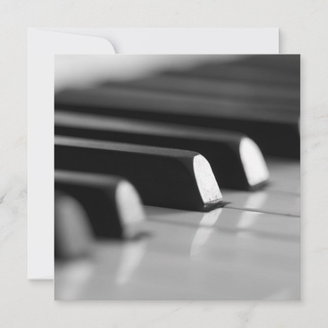Carte Touches de piano (Devant)