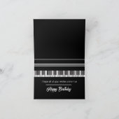 Carte Touches de piano personnalisées (Intérieur)