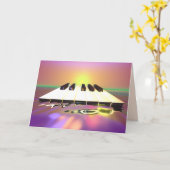 Carte Touches de piano Sea Sharp (Fleur jaune)