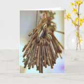 Carte Touches Vintages (Fleur jaune)