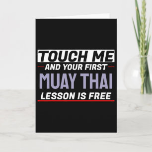 Carte Touchez-moi et votre premier cours de Muay Thai es