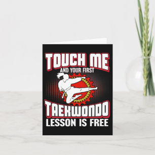 Carte Touchez-Moi Et Votre Première Leçon De Taekwondo E