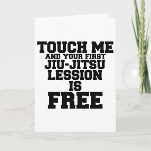 CARTE TOUCHEZ MOI ET VOTRE PREMIÈRE LESSION CCI-JITSU ES