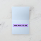 Carte Touching Basset Conforter un dessin animé d'un ami (Intérieur)