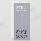 Carte Toujours à la récupération sur scène bientôt 1 car (Dos)