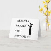Carte Toujours blâmer le chef d'orchestre (Fleur jaune)
