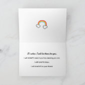 Carte Toujours - C'est quand je serai là pour vous (Intérieur)