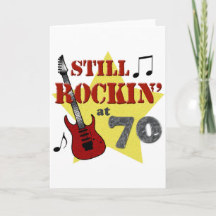 Carte Toujours en train de rocker à 70 ans