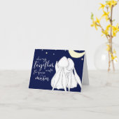 Carte Toujours ensemble sous la même lune (Fleur jaune)