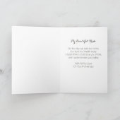 Carte Toujours et à jamais, Belle Mariée Anniversaire (Intérieur)