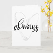 CARTE *TOUJOURS* ET *POUR TOUJOURS* TOI ET MOI (Fleur jaune)